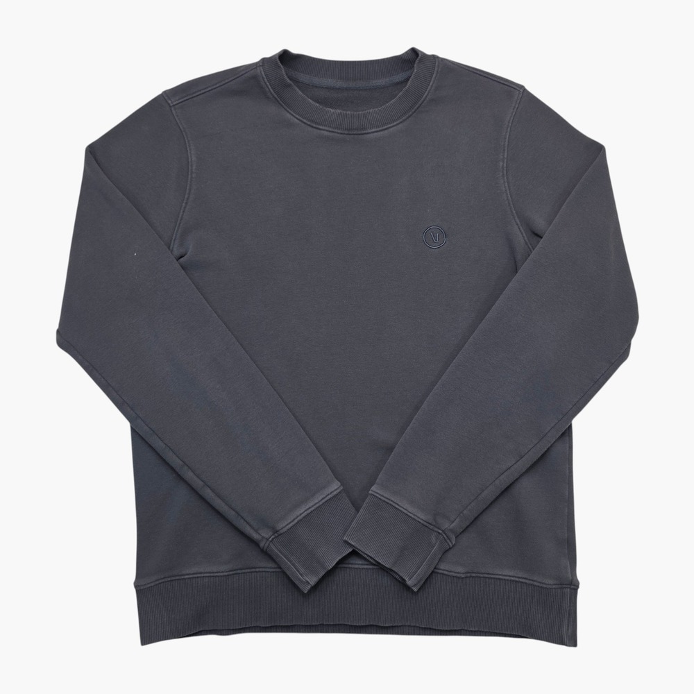 Vuori Mens Ponto Performance Crewneck Sweatshirt Charcoal Grey Size M V255